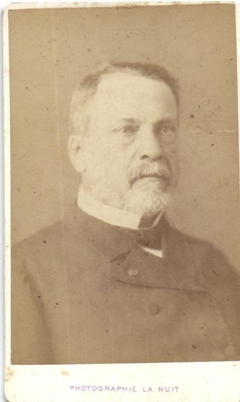 CDV - Louis Pasteur -1822/1895 -Scheikundige - foto la Nuit, Gebruikt, Verzenden, Foto, Buitenland