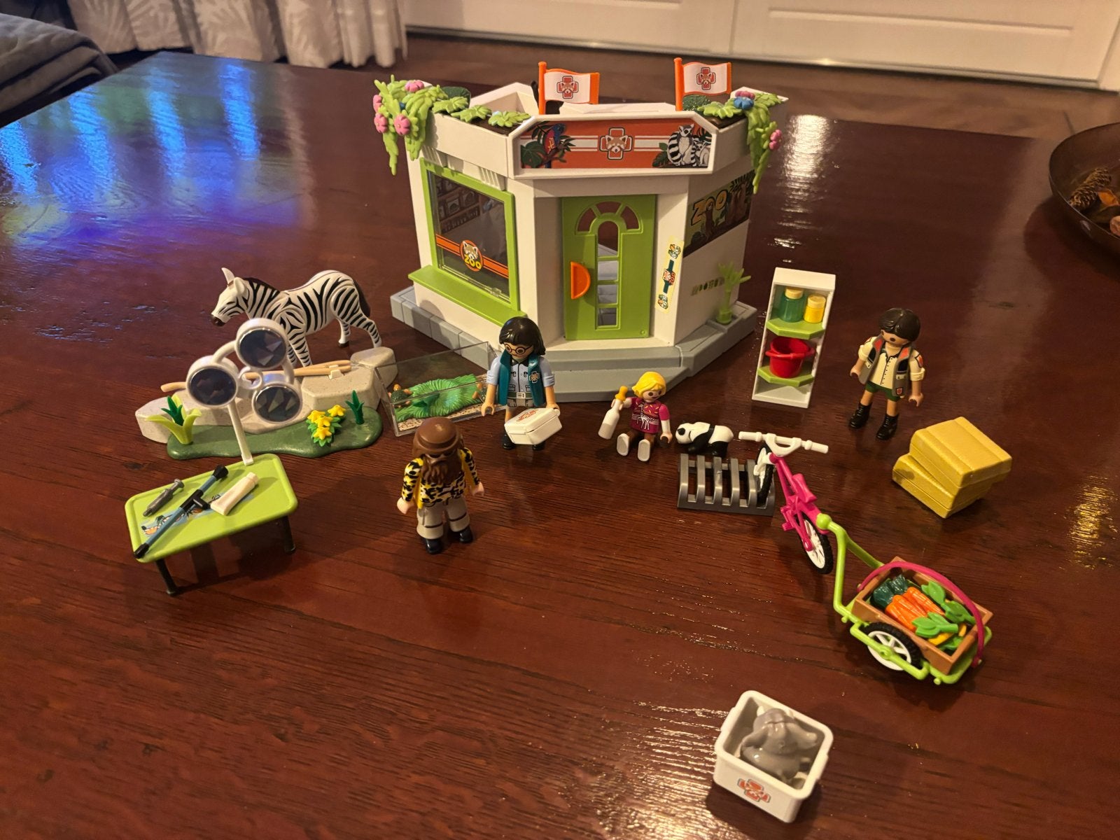 Playmobil Dierenartsen Praktijk met Dieren en Figuren, Gebruikt, Gebouw, Complete set, Ophalen of Verzenden