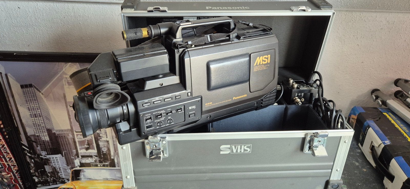 Panasonic S-VHS Movie System Camera in Koffer, Ophalen of Verzenden, VHS of SVHS, Camera