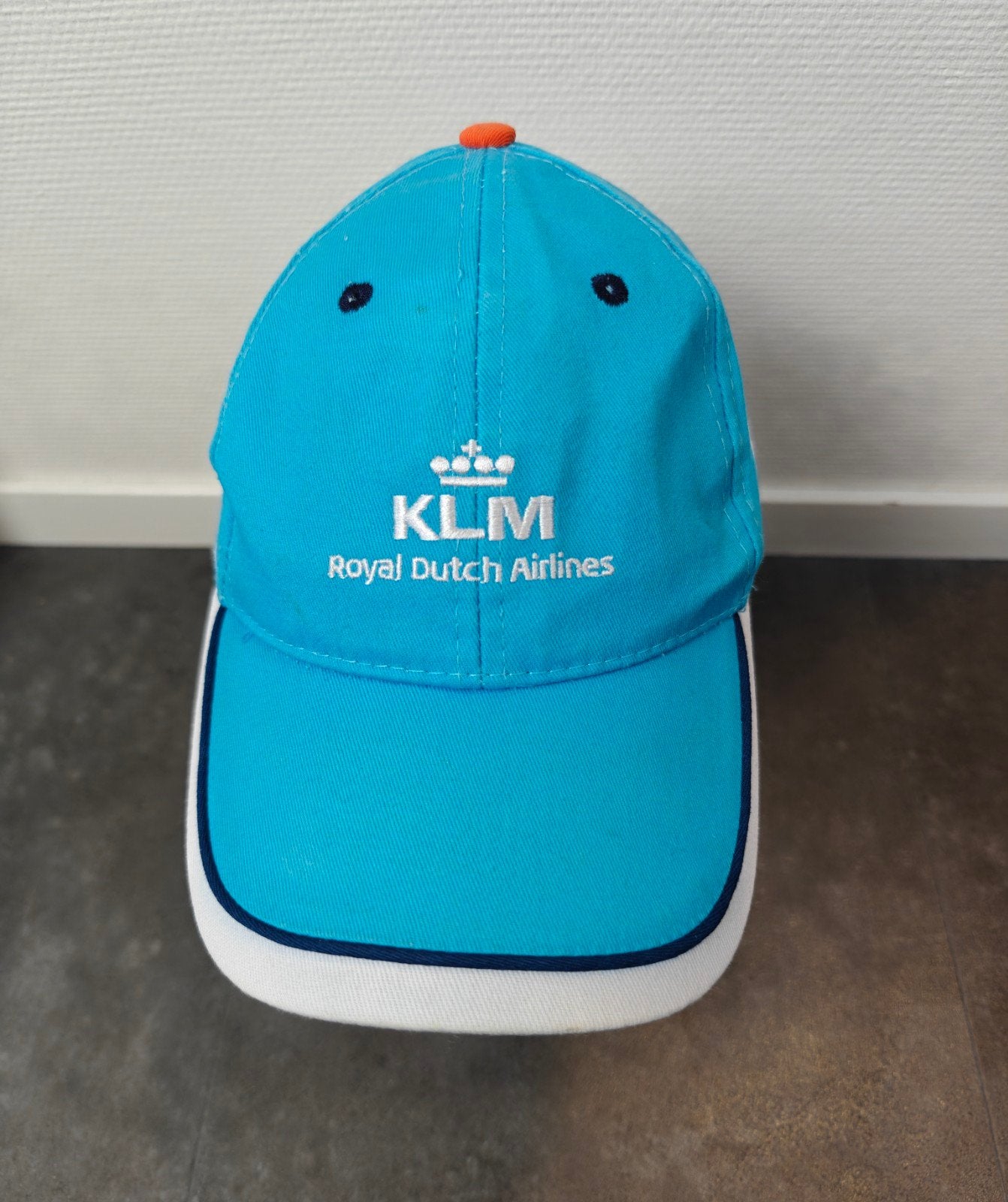 Original KLM Royal Dutch Airlines Cap / Pet - Verstelbaar, Pet, Gedragen, KLM, One size fits all