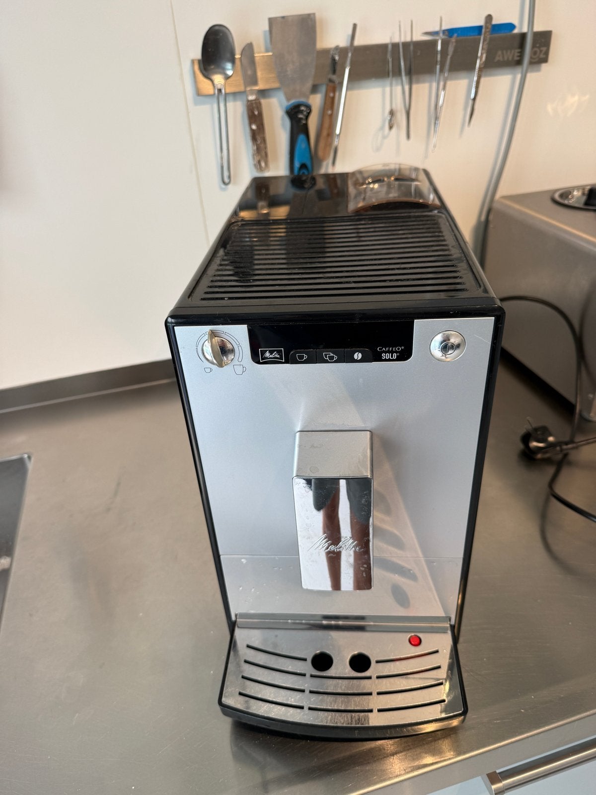 Defect Melitta Caffeo Solo Koffiemachine - Zwart/Zilver, Ophalen, Afneembaar waterreservoir, Gebruikt, Koffiemachine