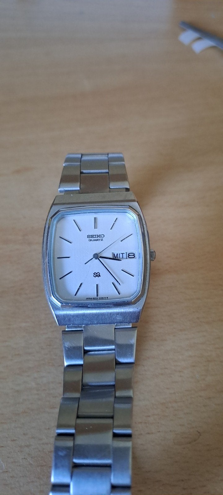 SEIKO Vintage quartz horloge, Ophalen of Verzenden, Staal, Seiko