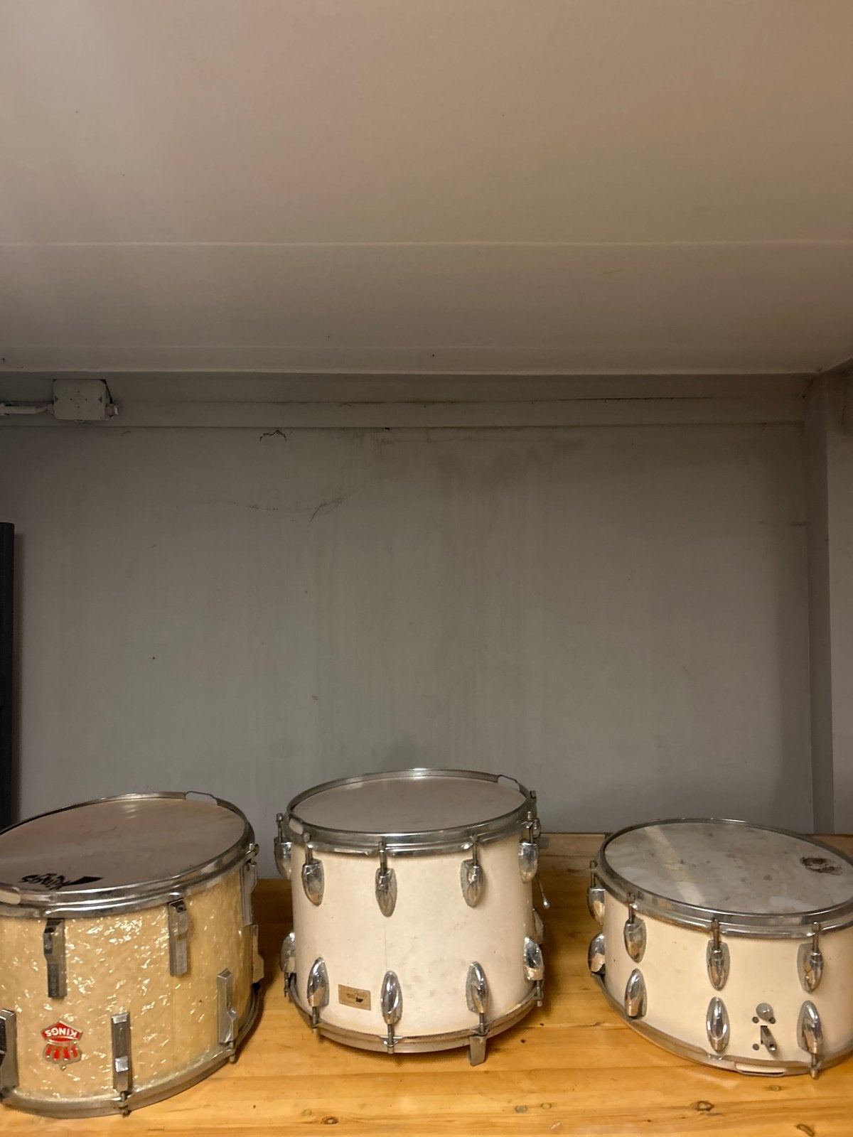 3 trommels voor fanfare, carnaval of decoratie, Ophalen of Verzenden, Gebruikt, Overige merken
