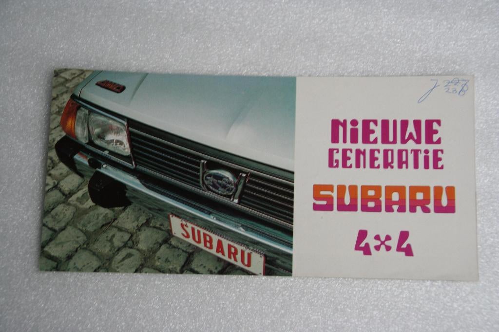 Folder Subaru 4x4 (1981) (5), Ophalen of Verzenden, Zo goed als nieuw, Overige merken