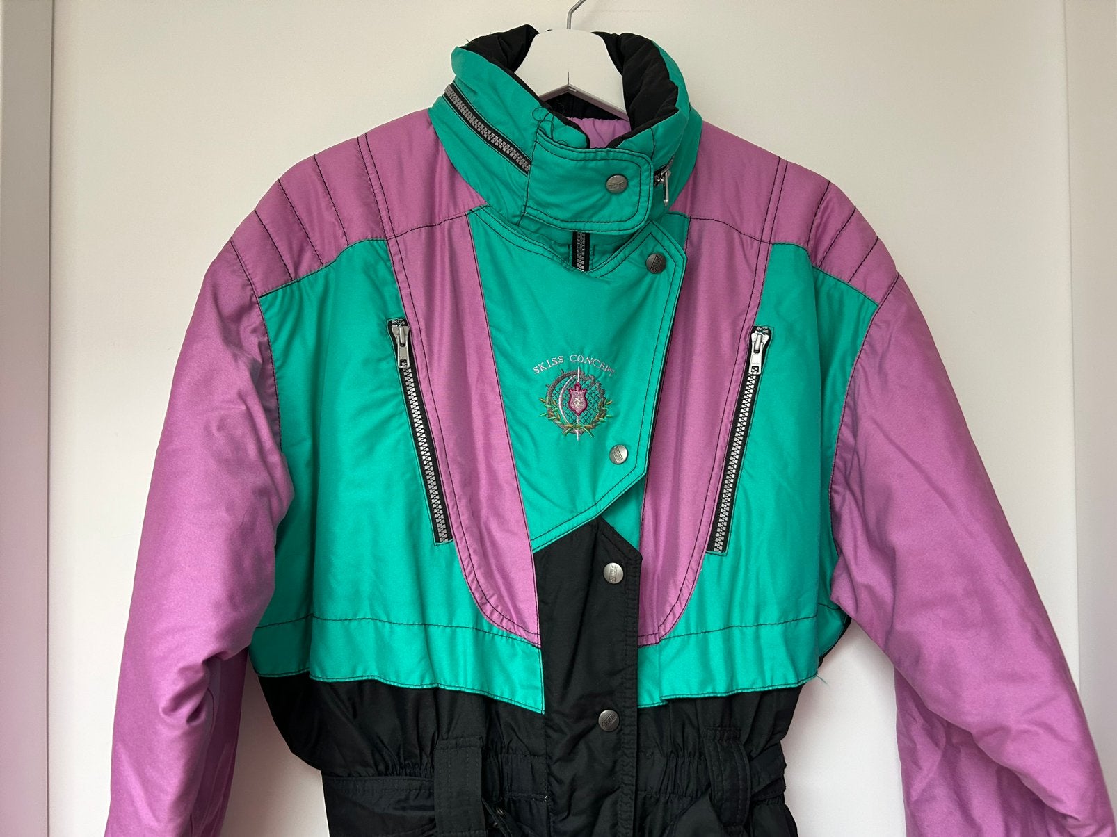 Retro Vintage Fout Skipak ZGAN L 40/42, Kleding | Dames, Ophalen of Verzenden, Zo goed als nieuw, Pak