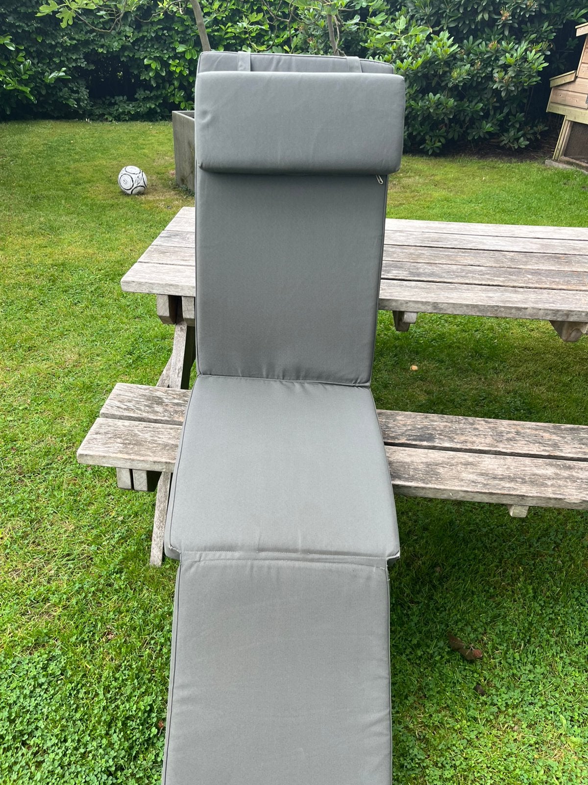 2 mooie kussens voor een dekchair, Opvouwbaar, Ophalen of Verzenden, Zo goed als nieuw, Eenpersoons
