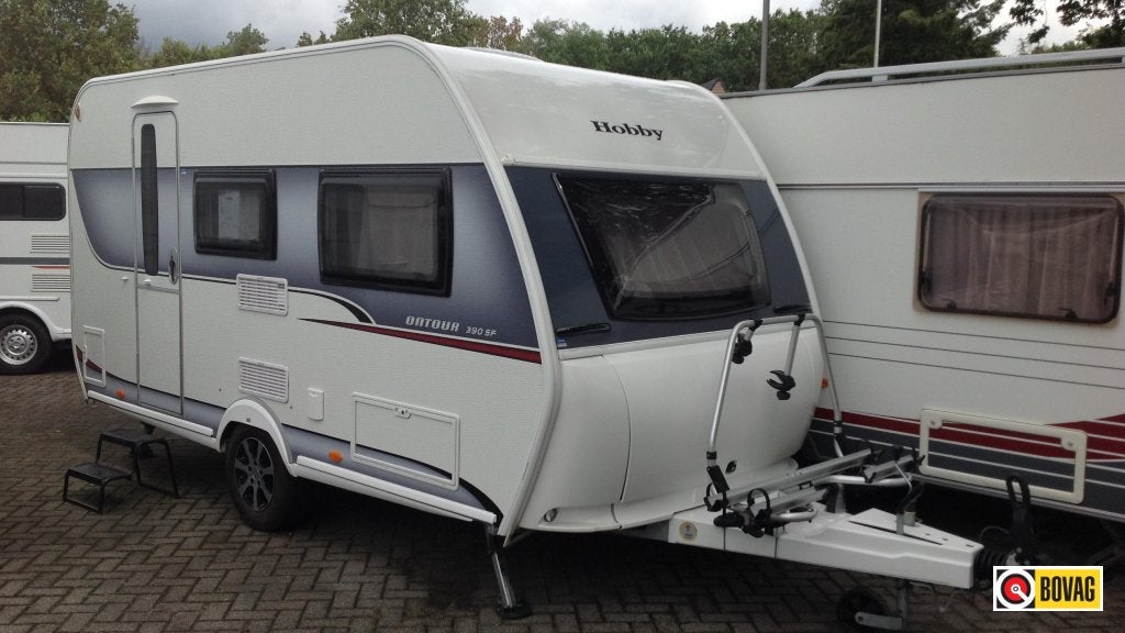 Hobby On Tour 390 SF, Caravans en Kamperen, Overige typen, Hobby, Treinzit, Schokbreker