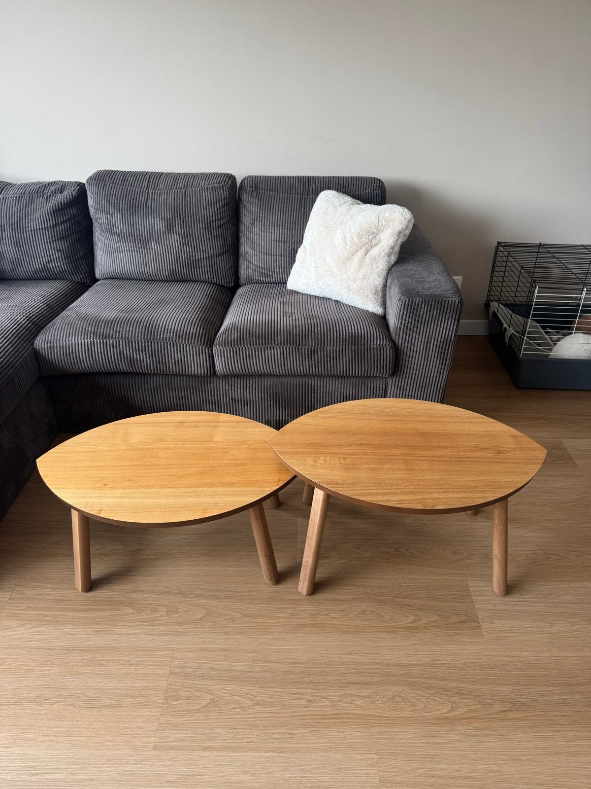 Ikea Stockholm bijzettafels - Set van 2 - 72 x 47 x 36 en 30, Ophalen, Minder dan 45 cm, Minder dan 55 cm, Zo goed als nieuw