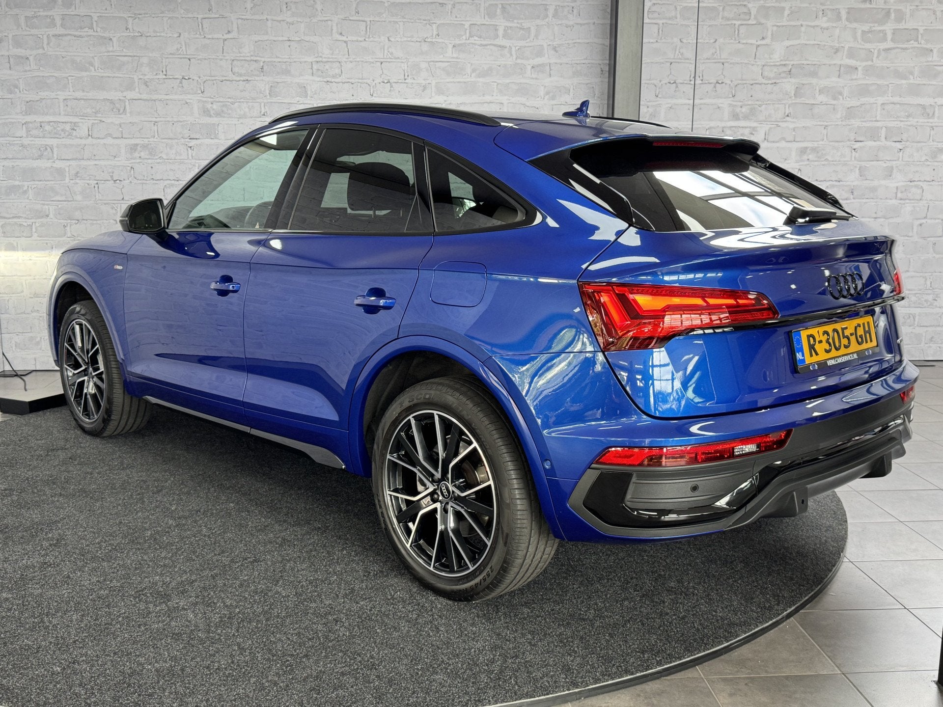 Audi Q5 Sportback 50 TFSI e S edition PHEV HUD ACC 360camera, Auto's, Automaat, Gebruikt, Blauw, Automatische klimaatregeling