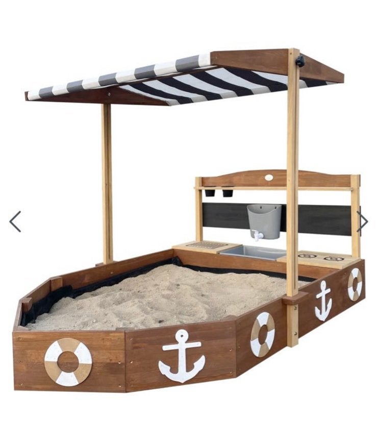 Nieuwe Axi Dora boot zandbak met zonnescherm en speelkeuken, Ophalen, Nieuw