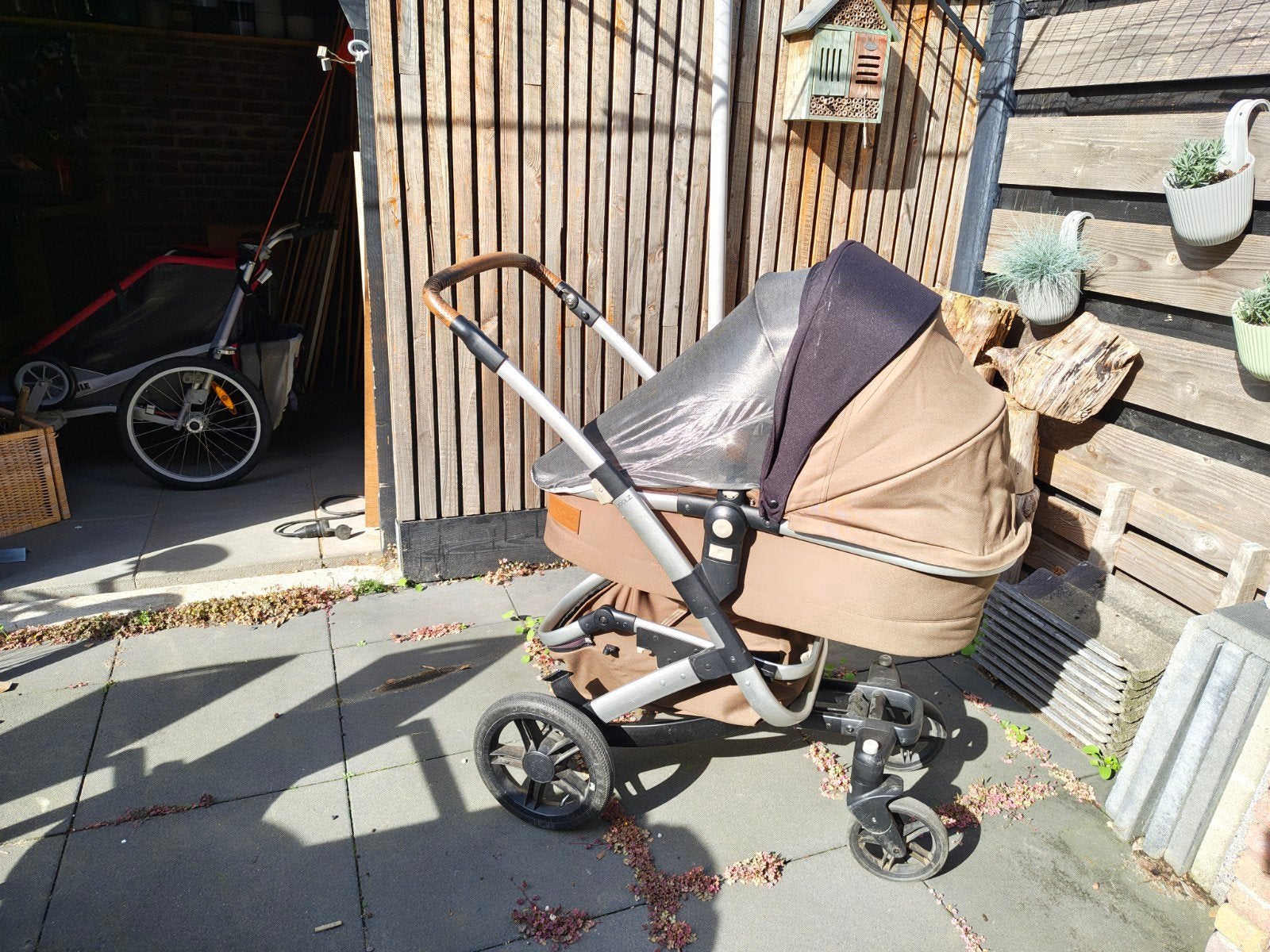 Joolz Geo² (Earth collectie, kleur Camel Beige), Gebruikt, Combiwagen, Met reiswieg, Ophalen