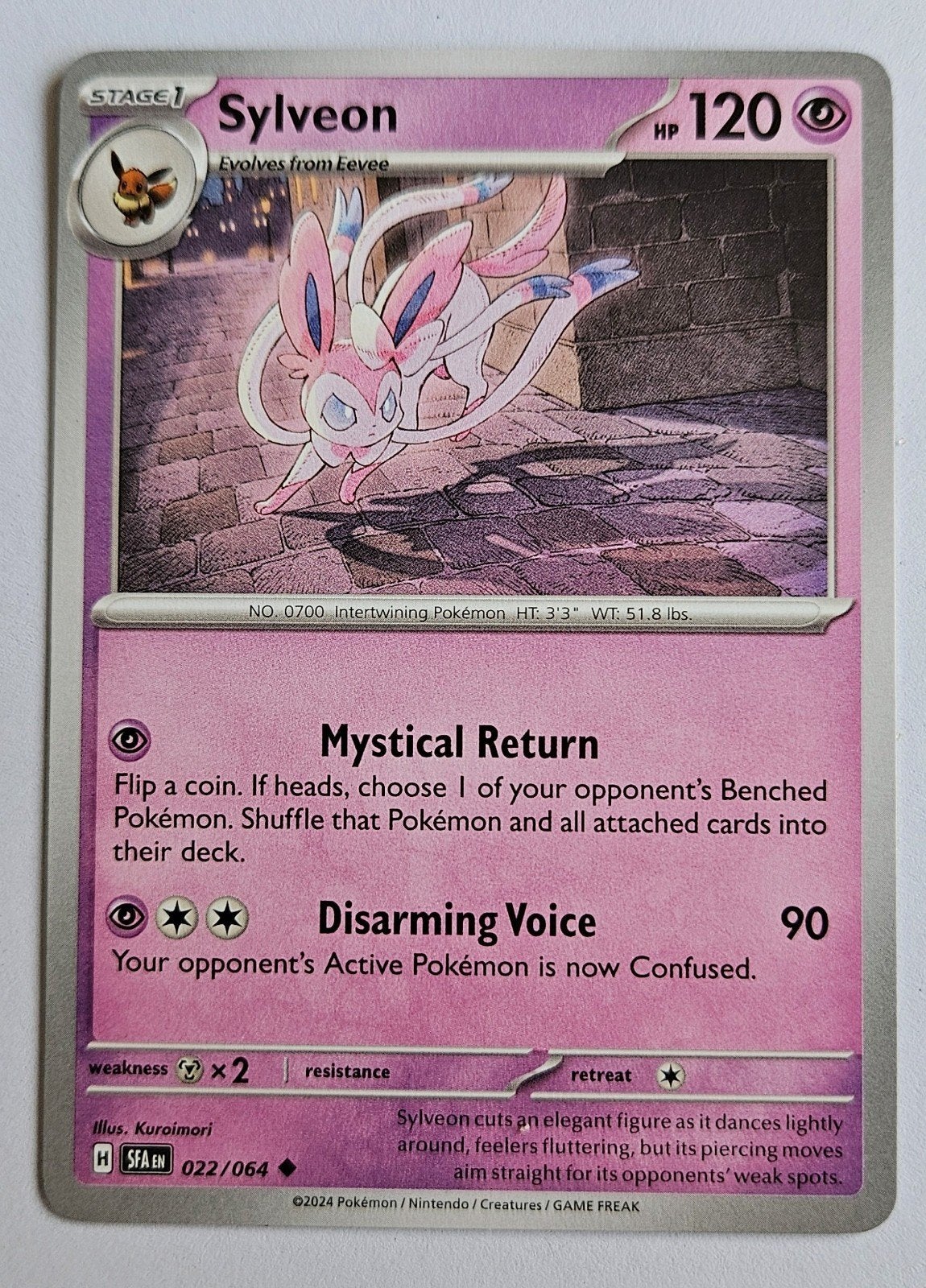 Pokémon Shrouded Fables Sylveon #22, Ophalen of Verzenden