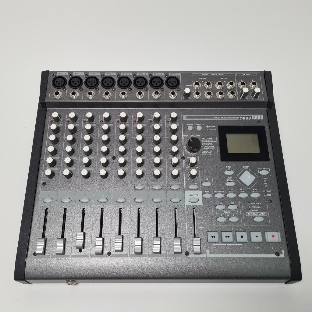 Korg D888 Digital Recording Studio | Digitale Recorder/Mixer, Ophalen of Verzenden, Gebruikt, 10 tot 20 kanalen, Microfooningang