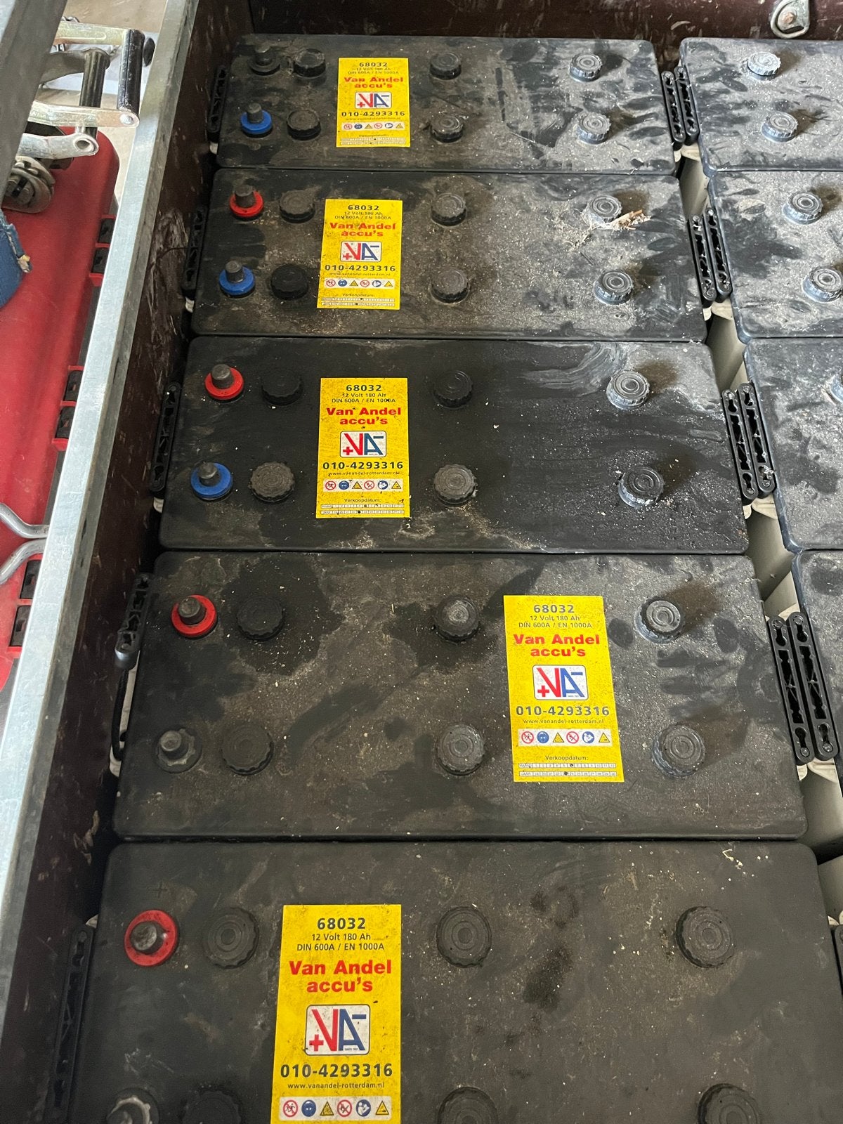 Van Andel Accu's 12 Volt 180 Ah Accu, Ophalen, Gebruikt, Overige automerken