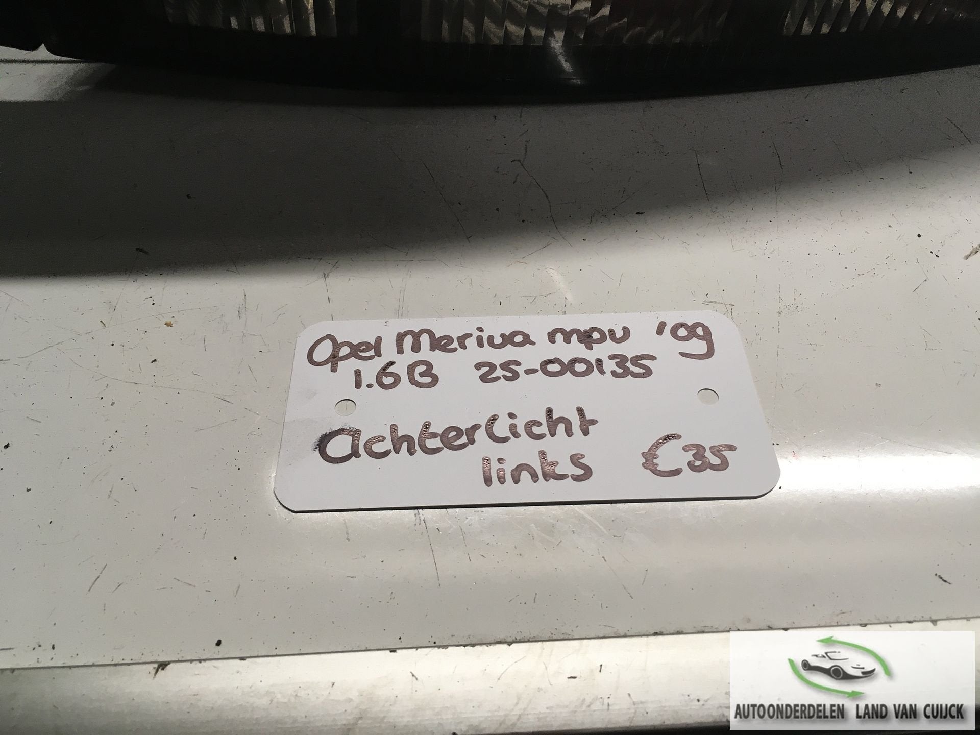 Opel Meriva 2009 2500135   Achterlicht Links, Gebruikt, -, -, Ophalen of Verzenden