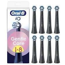 Oral-B iO Gentle Care Zwarte Opzetborstels 8 stuks, Ophalen, Nieuw, Opzetborstel