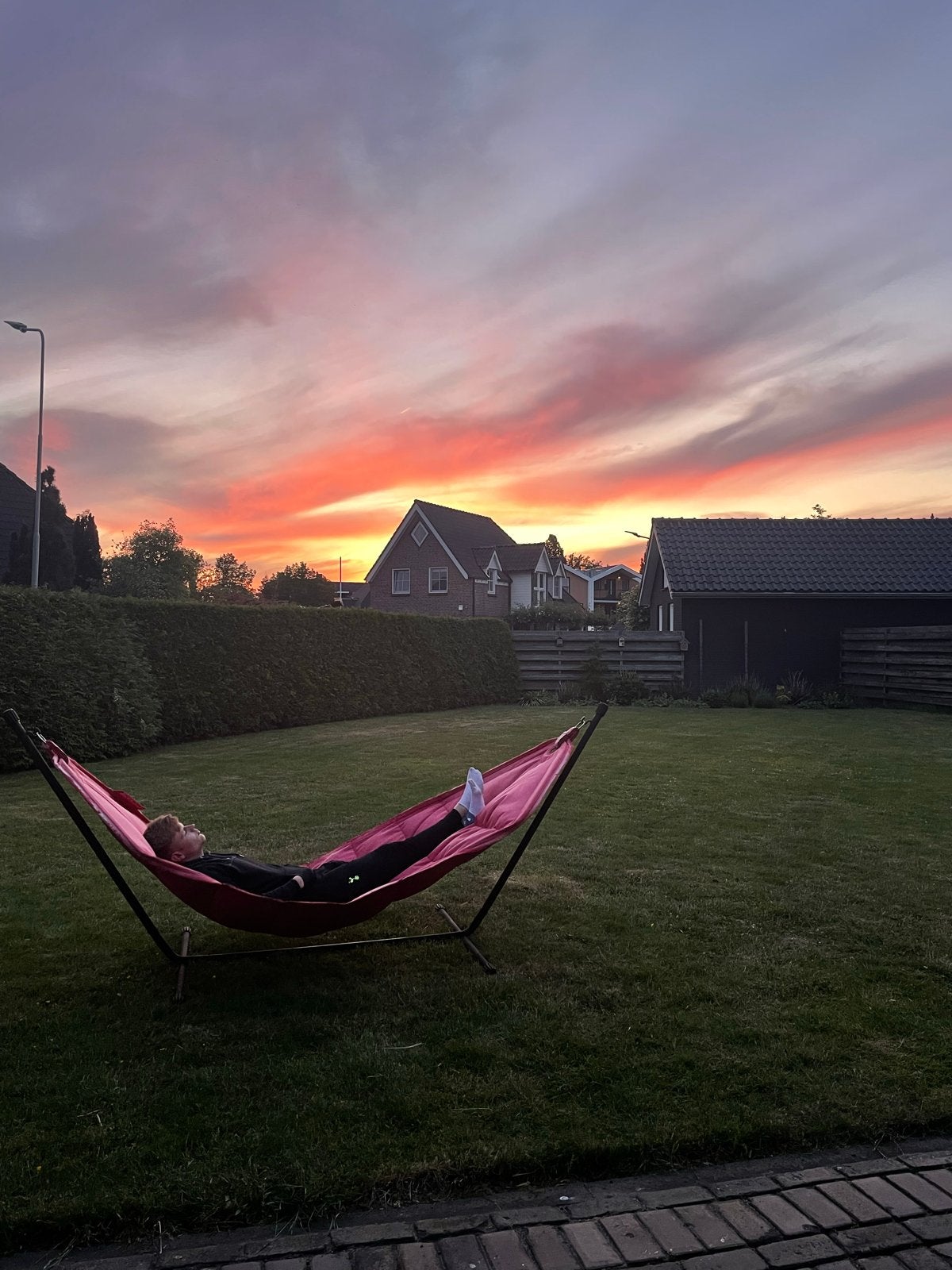 Fatboy hangmat, Tuin en Terras, Ophalen, Gebruikt, Met standaard, Eenpersoons