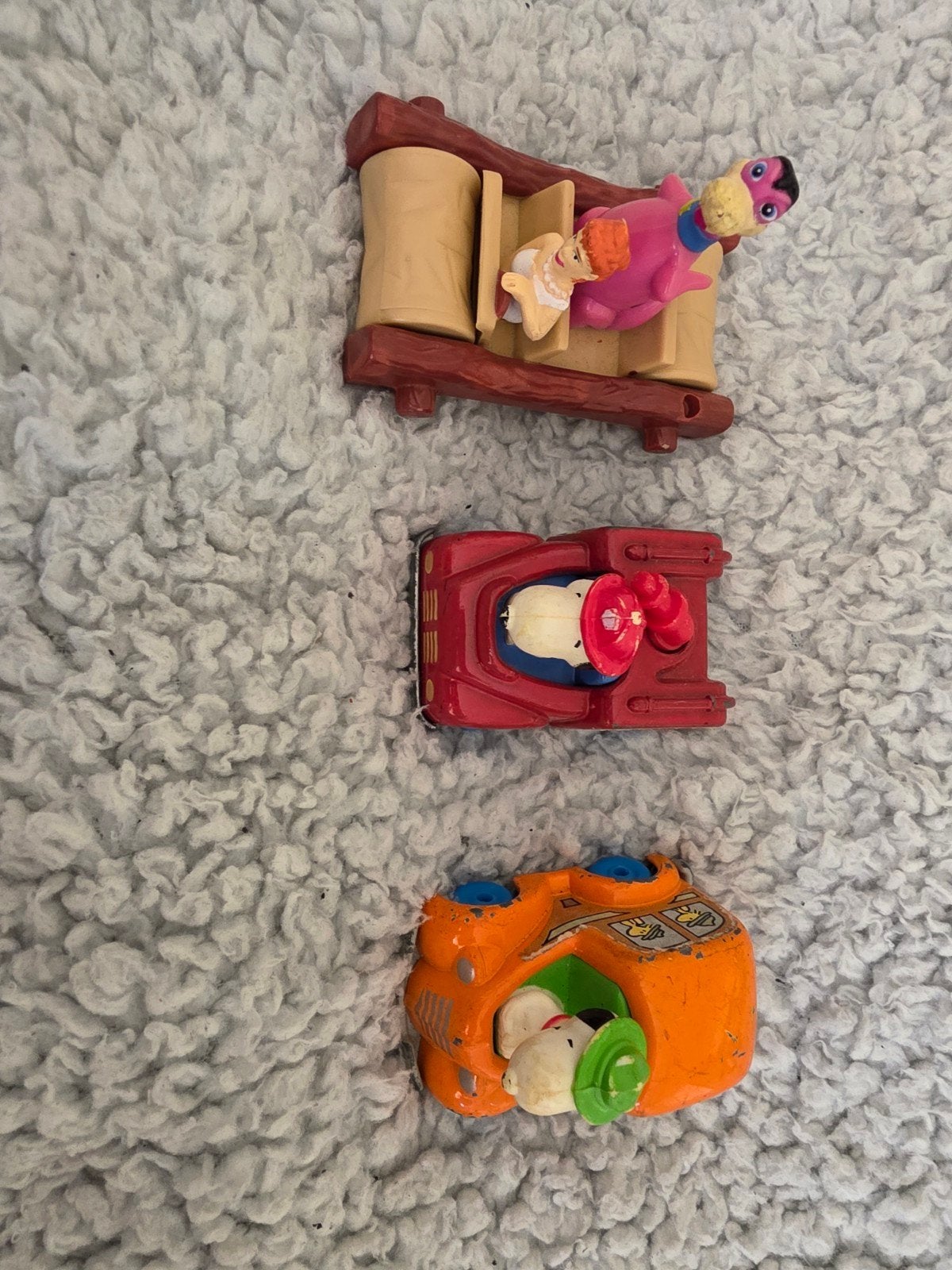 Snoopy en Flintstone figuren - Vintage speelgoed, Ophalen of Verzenden, Gebruikt