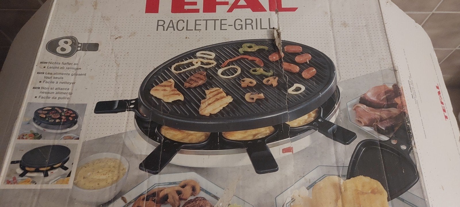 Tefal Raclette-Grill voor 8 personen - Gebruikt, Ophalen of Verzenden, Gebruikt