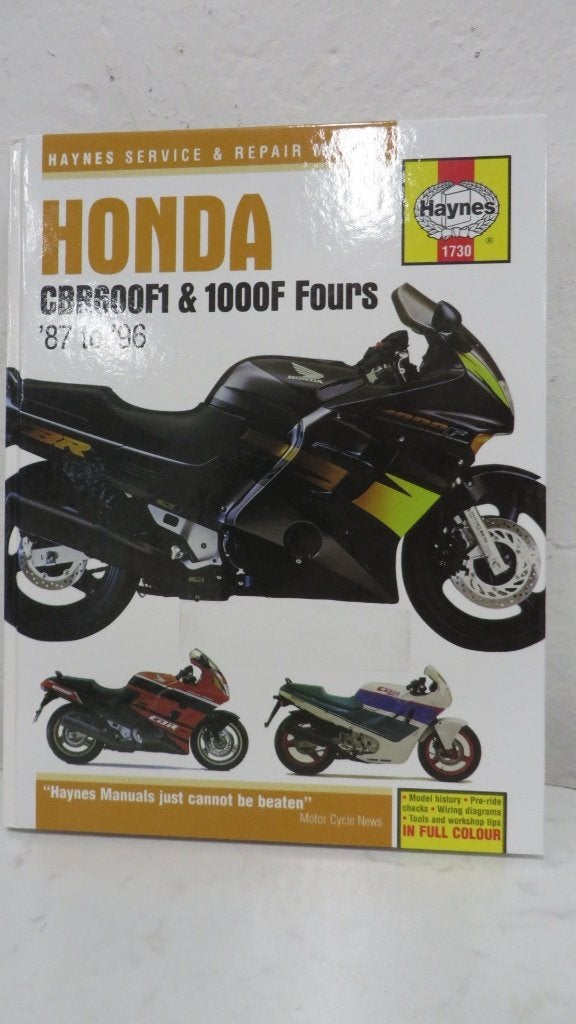 Haynes Service & Repair Manual Honda CBR600F1 & 1000F Fours, Ophalen of Verzenden, Honda