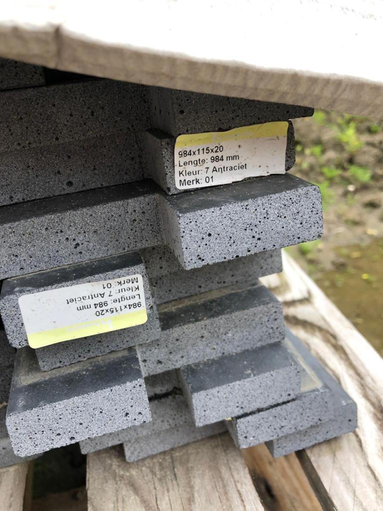 Holoniet dorpels +/- 75 stuks, Doe-het-zelf en Verbouw, Ophalen, 60 cm of meer, Hardsteen, 60 cm of meer