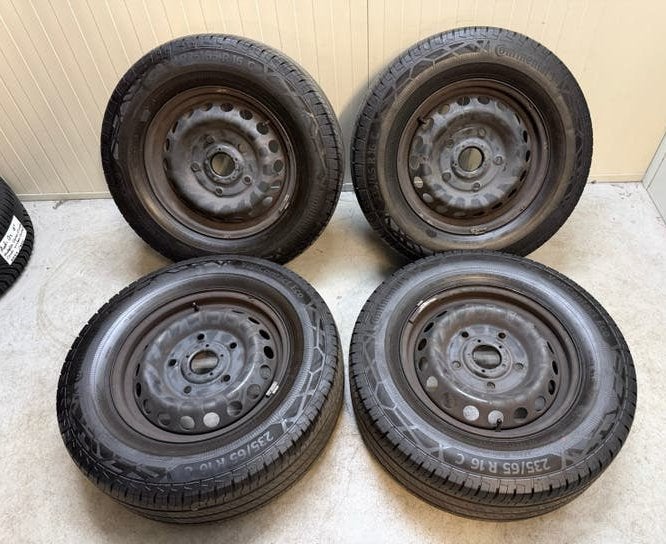 Ford Transit 5x160 staal 16 inch Continental 235/65R16C, Ophalen, Banden en Velgen, 235 mm, **
