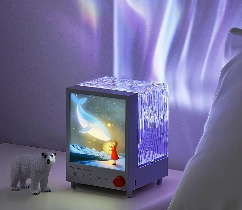 Aurora Box projector nachtlamp white noise bluetooth speaker, Ophalen of Verzenden, Nieuw, Lamp