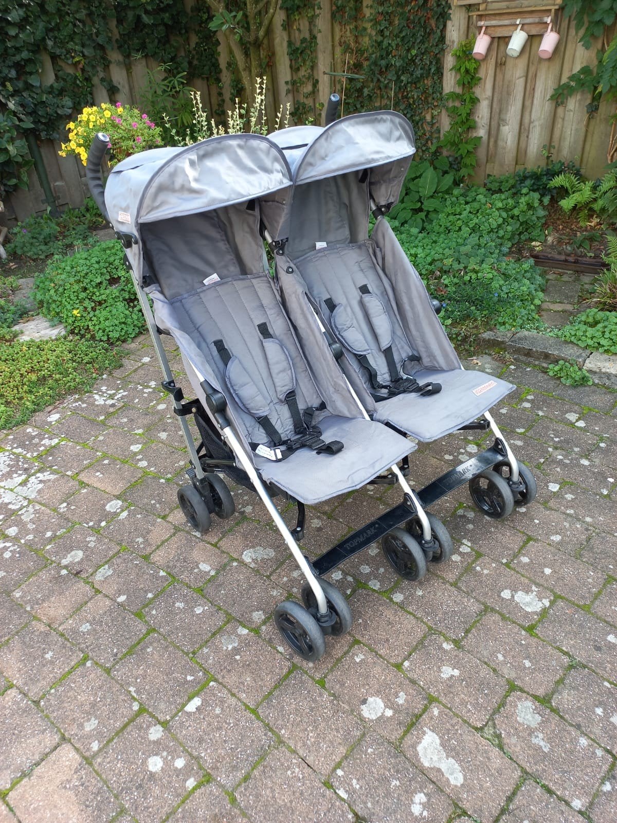 Topmark Duowagen - tweelingbuggy - duo buggy, Gebruikt, Duowagen, Ophalen, Kinderwagen