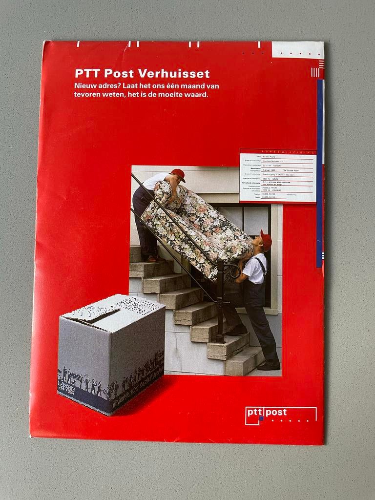 PTT Post Verhuisservice folder 1995 ongeopend, Ophalen of Verzenden, Nieuw