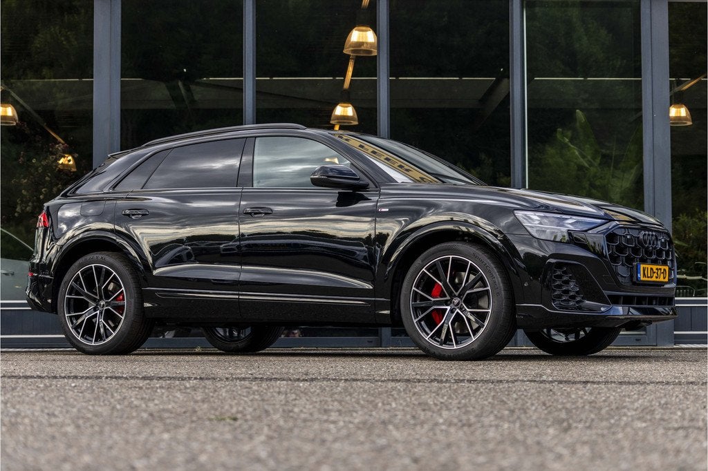 Audi Q8 60 TFSI e quattro Pro Line S Competition Achteras be, Auto's, Audi, Automaat, Adaptive Cruise Control, Gebruikt, Euro 6