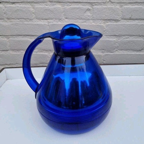 Vintage Alfi thermische kan Kobaltblauw design lovegrove, Ophalen of Verzenden