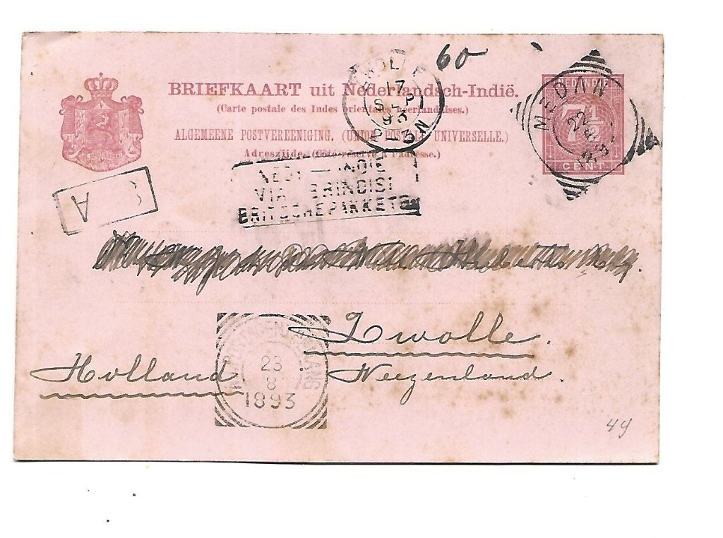 Nederlands Indië -Briefkaart, Postzegels en Munten, Brieven en Enveloppen | Buitenland, Verzenden, Briefkaart