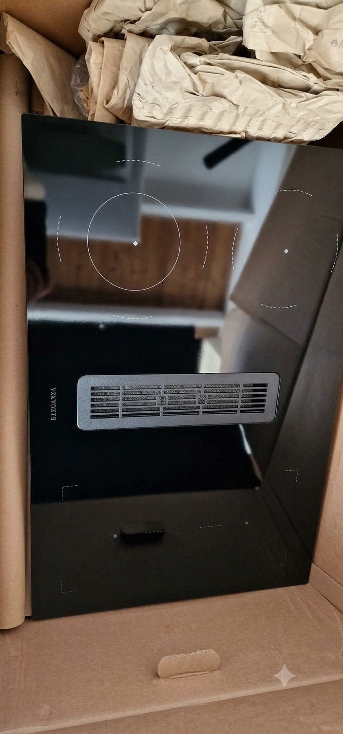 Frilec Eleganza COMO8080-2F inductiekookplaat met afzuiging, Zo goed als nieuw, Inbouw, Inductie, 4 kookzones