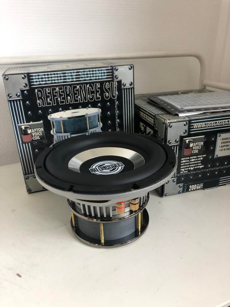 Set 2 stuks UsBlaster Reference Subwoofer 8 inch 20cm, Ophalen of Verzenden, Zo goed als nieuw