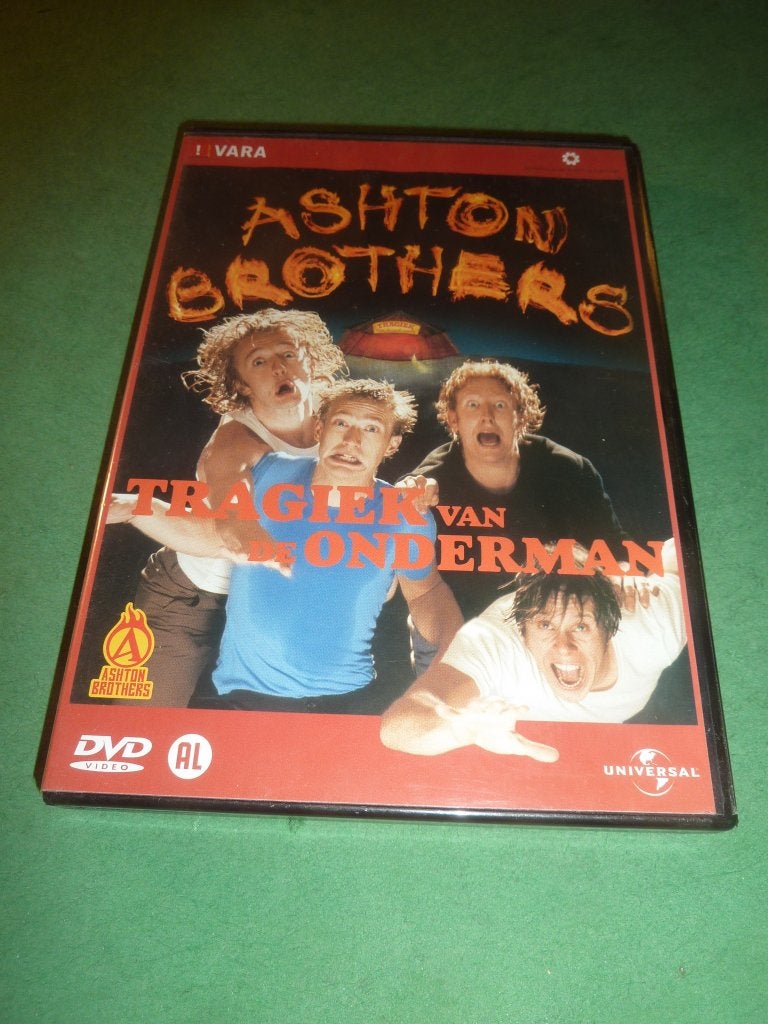 Ashton Brothers De tragiek van de onderman dvd, Alle leeftijden, Verzenden, Zo goed als nieuw, Stand-up of Theatershow
