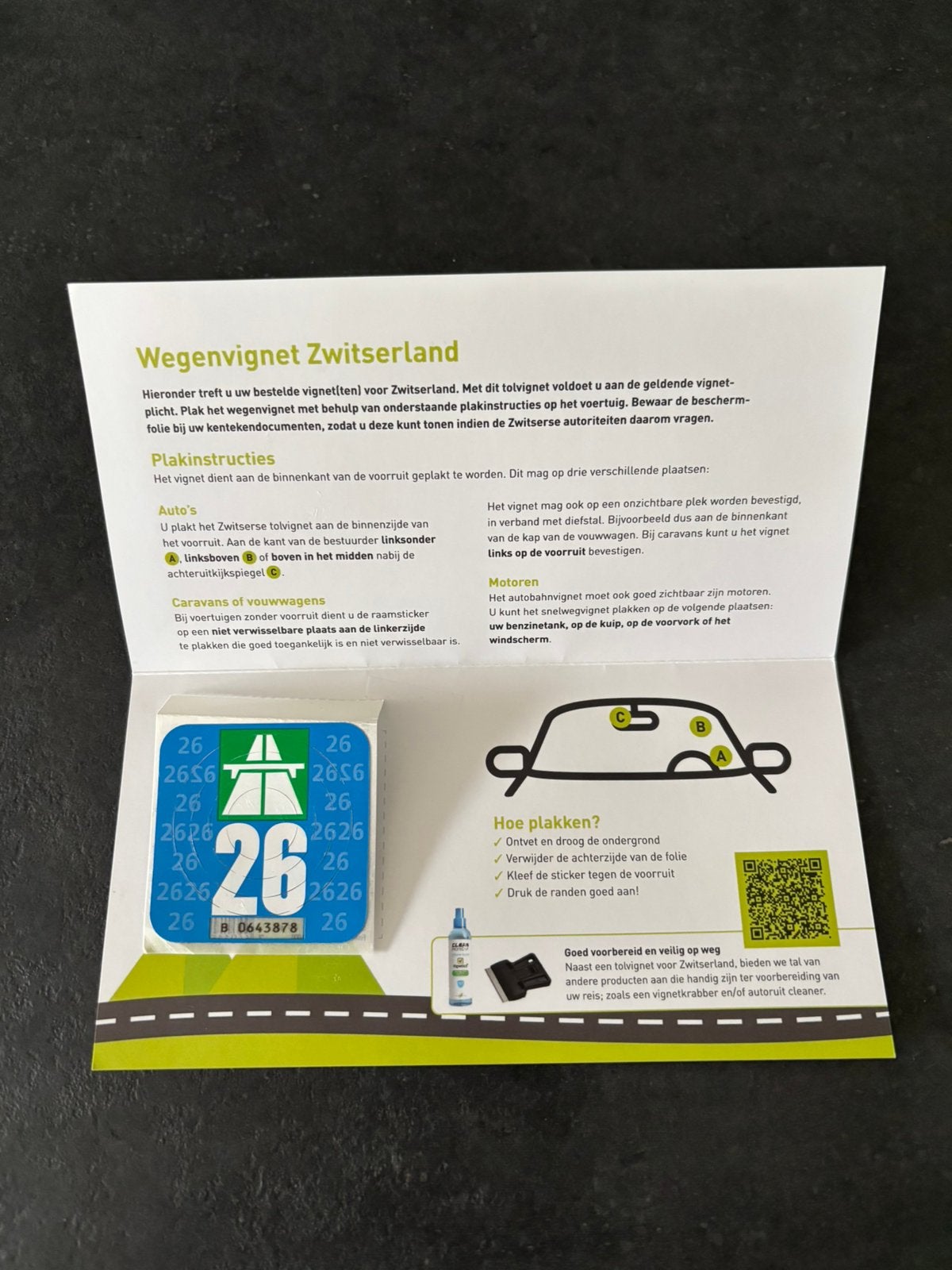 Autovignet zwitserland 2026 per direct beschikbaar, Tickets en Kaartjes, Autovignetten, Drie personen of meer
