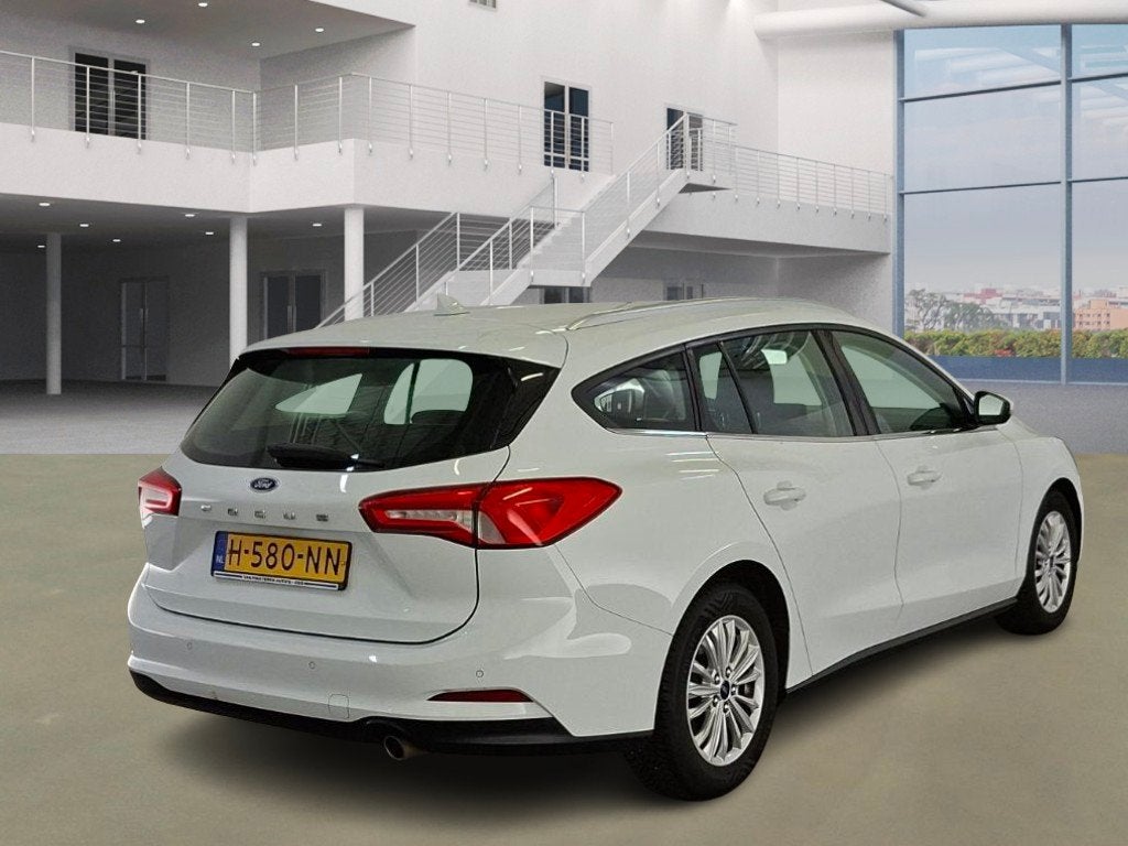 Ford Focus Wagon 1.0 EcoBoost Titanium Business|AUT|LED|NAVI, Automatische klimaatregeling, 125 pk, Gebruikt, Wit