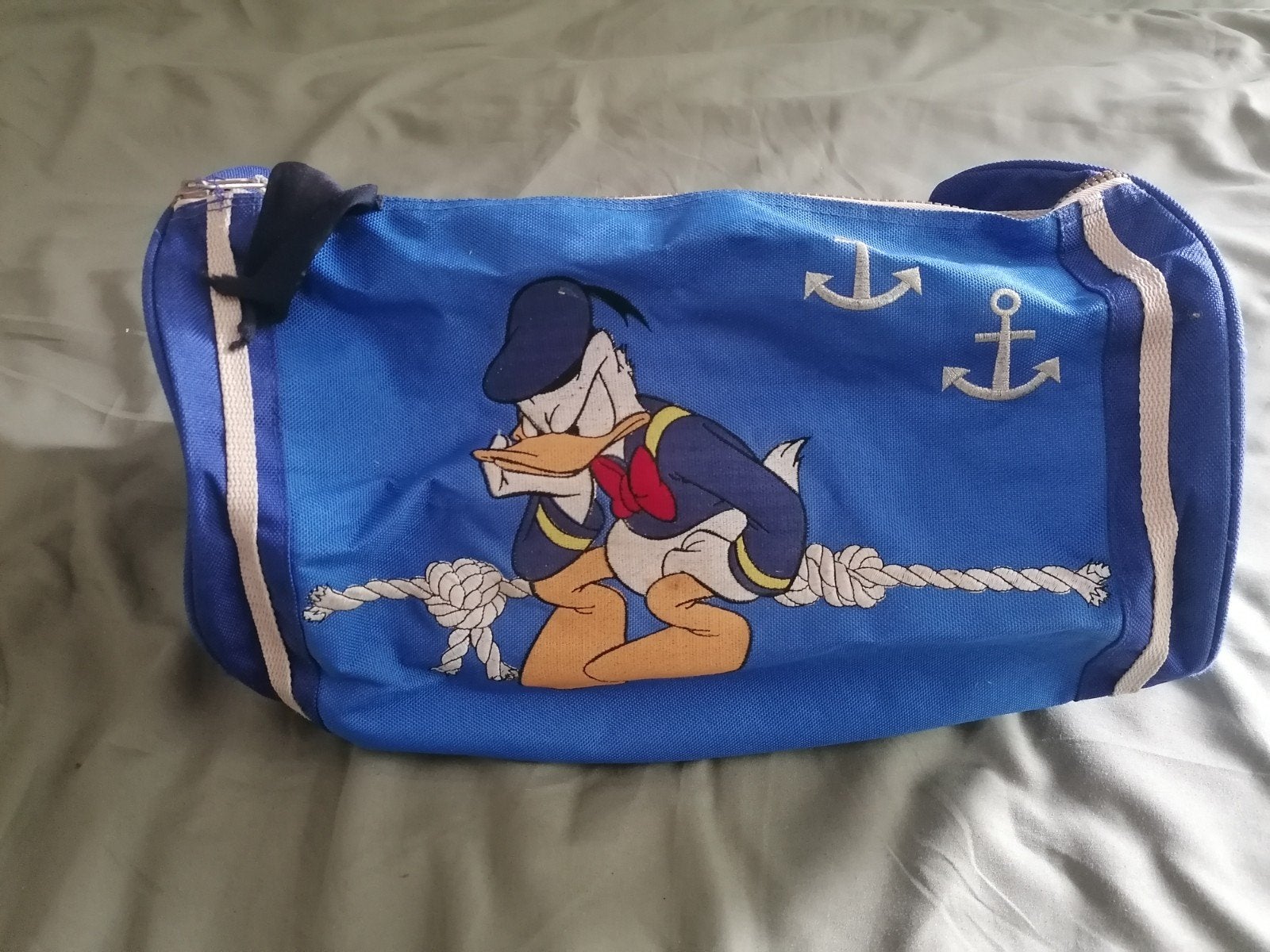 Leuke Donald Duck tas - Blauw met ankers, Ophalen of Verzenden