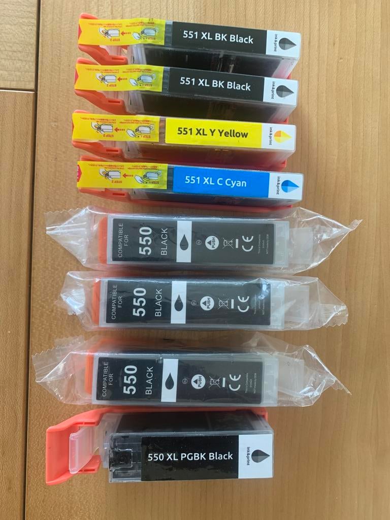 Canon cartridges 550 en 551, Ophalen of Verzenden, Nieuw