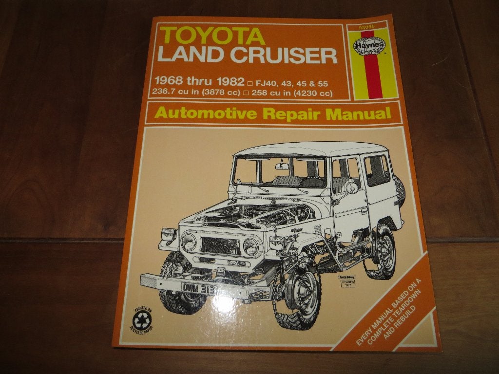 Haynes Repair manual Toyota Land Cruiser 6-cil FJ40 43 45 55, Ophalen of Verzenden