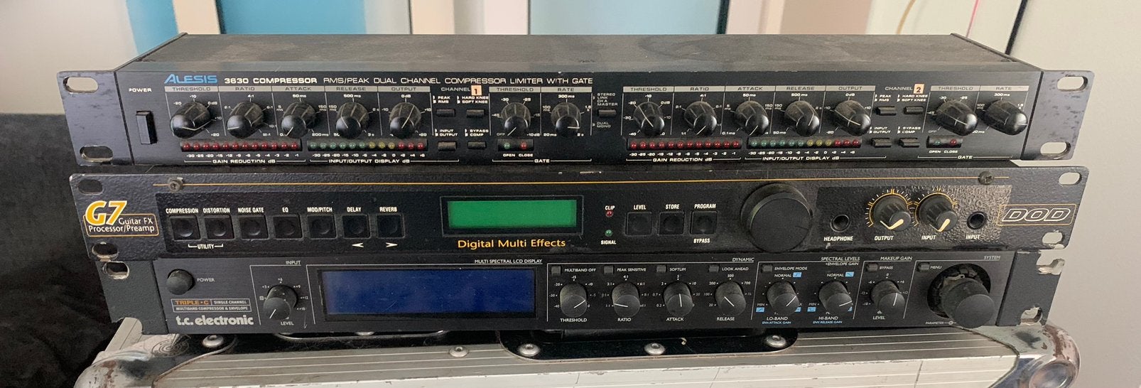 Alesis, DOD, TC Electronic effectenrack, Ophalen of Verzenden, Zo goed als nieuw, Multi-effect