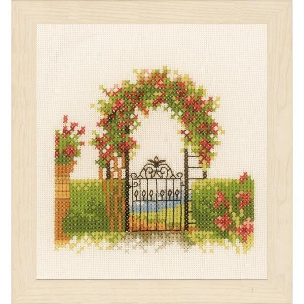 Borduurpakket Gardenfence with flowers pn0162522, Geen, Geen, Nieuw, Ophalen of Verzenden