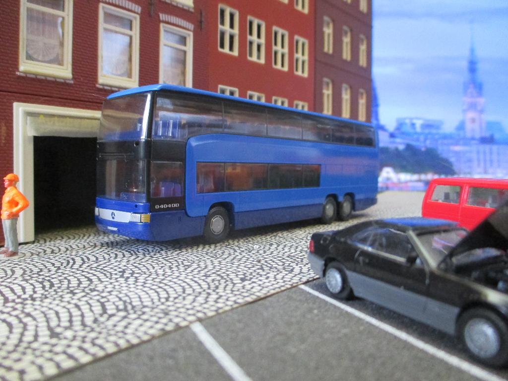 Mercedes Benz O404 DD reisbus / Touringcar - Wiking, Ophalen of Verzenden, Gebruikt, Bus of Vrachtwagen, Wiking
