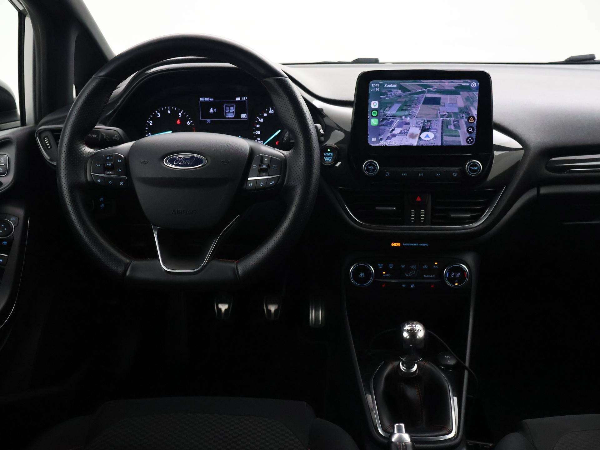 Ford Fiesta 1.0 ECOBOOST ST-LINE + WINTERPACK | NAVIGATIE |, Voorwielaandrijving, Stof, Gebruikt, Euro 6