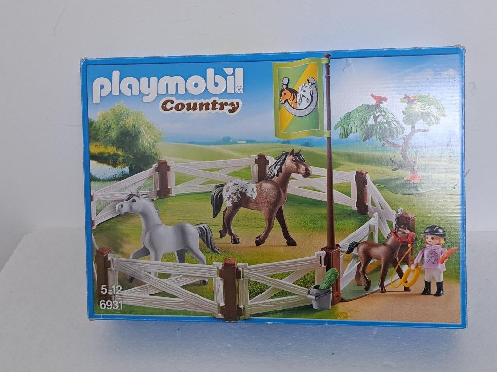 Playmobil Country 6931 Paarden weide sale, Ophalen of Verzenden, Zo goed als nieuw, Complete set