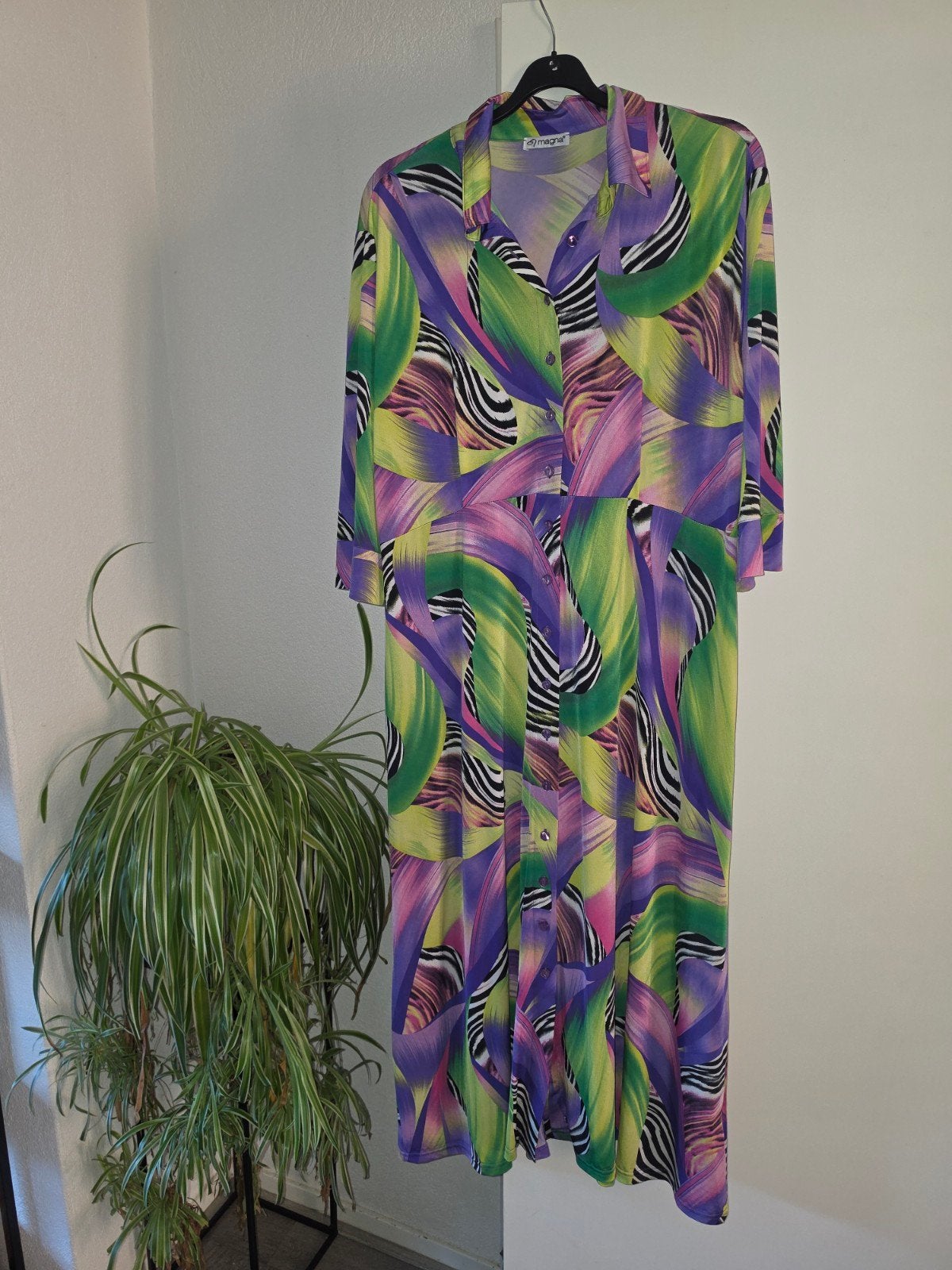 Magna maxi jurk maat 48/50 nieuw zonder prijskaartje, Meerkleurig, Maat 46/48 (XL) of groter, Nieuw, Ophalen of Verzenden