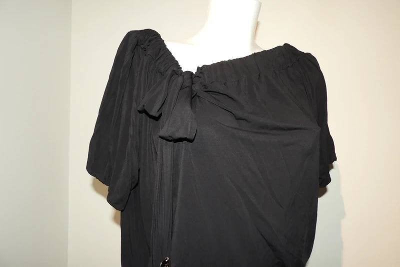 Elisabetta Franchi stretch tuniek wijde hals strik klossen, Kleding | Dames, Zwart, Zo goed als nieuw, Maat 36 (S), Boven de knie