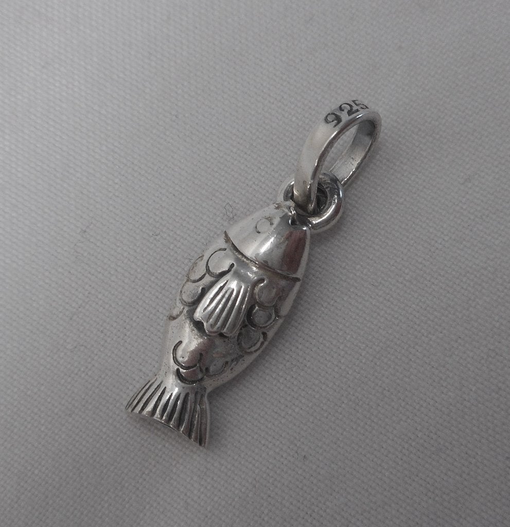 Zilveren hangertje vis nr.874, Verzenden, Zo goed als nieuw, Zilver, Dier
