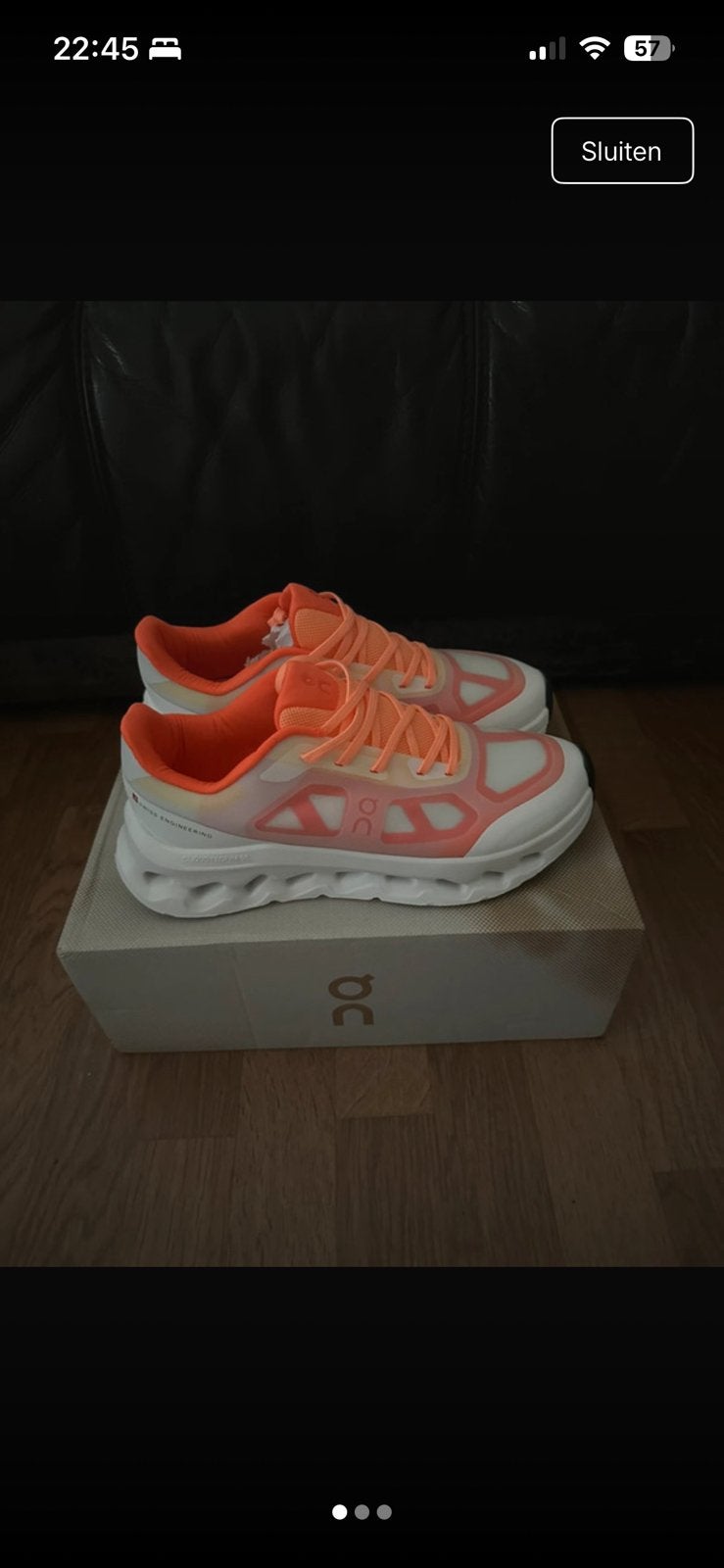 Onlcoud tilt temix oranje/wit (maat:43), Overige kleuren, Nieuw, Ophalen of Verzenden, Sneakers of Gympen