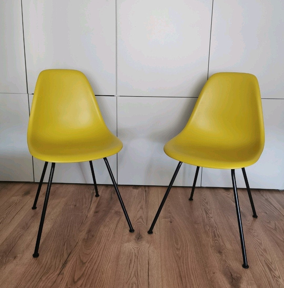 Set van 2 originele Vitra Eames DSX stoelen, Ophalen